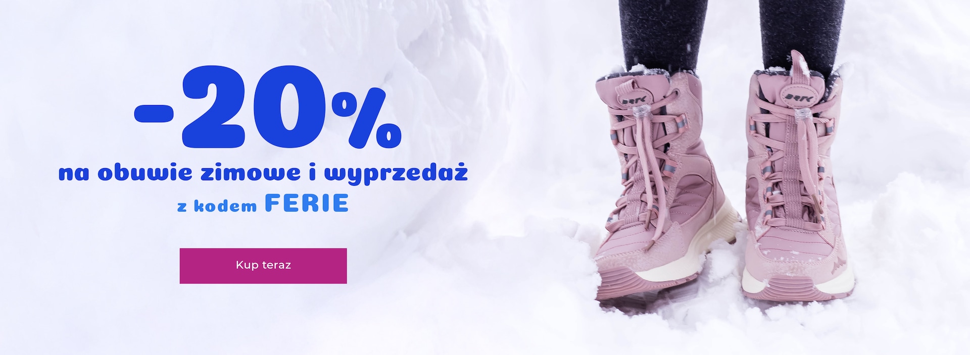 -25% na botki, trzewiki, śniegowce z kodem FERIE