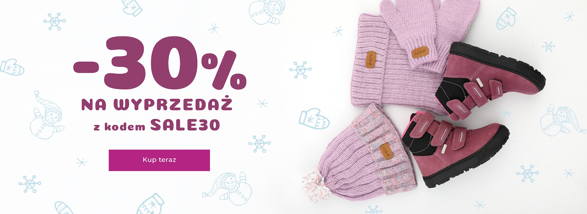 -30% na wyprzedaż z kodem SALE30