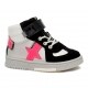 Sneakers BARTEK 11577012, dla dziewcząt, biało-czarny