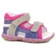 Sandały BARTEK 11848-027, dla dziewcząt, różowo-fioletowo-szary