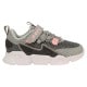 Popielate sneakersy z materiału dla dziewczynki BARTEK 87007-14