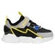 Czarno-szare siateczkowe sneakersy chłopięce z żółtymi elementami BARTEK 87007-18