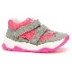 Sneakers BARTEK 11131011, dla dziewcząt, szaro-różowy