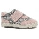 Sneakers BARTEK 11141009, dla dziewcząt, różowo-szary