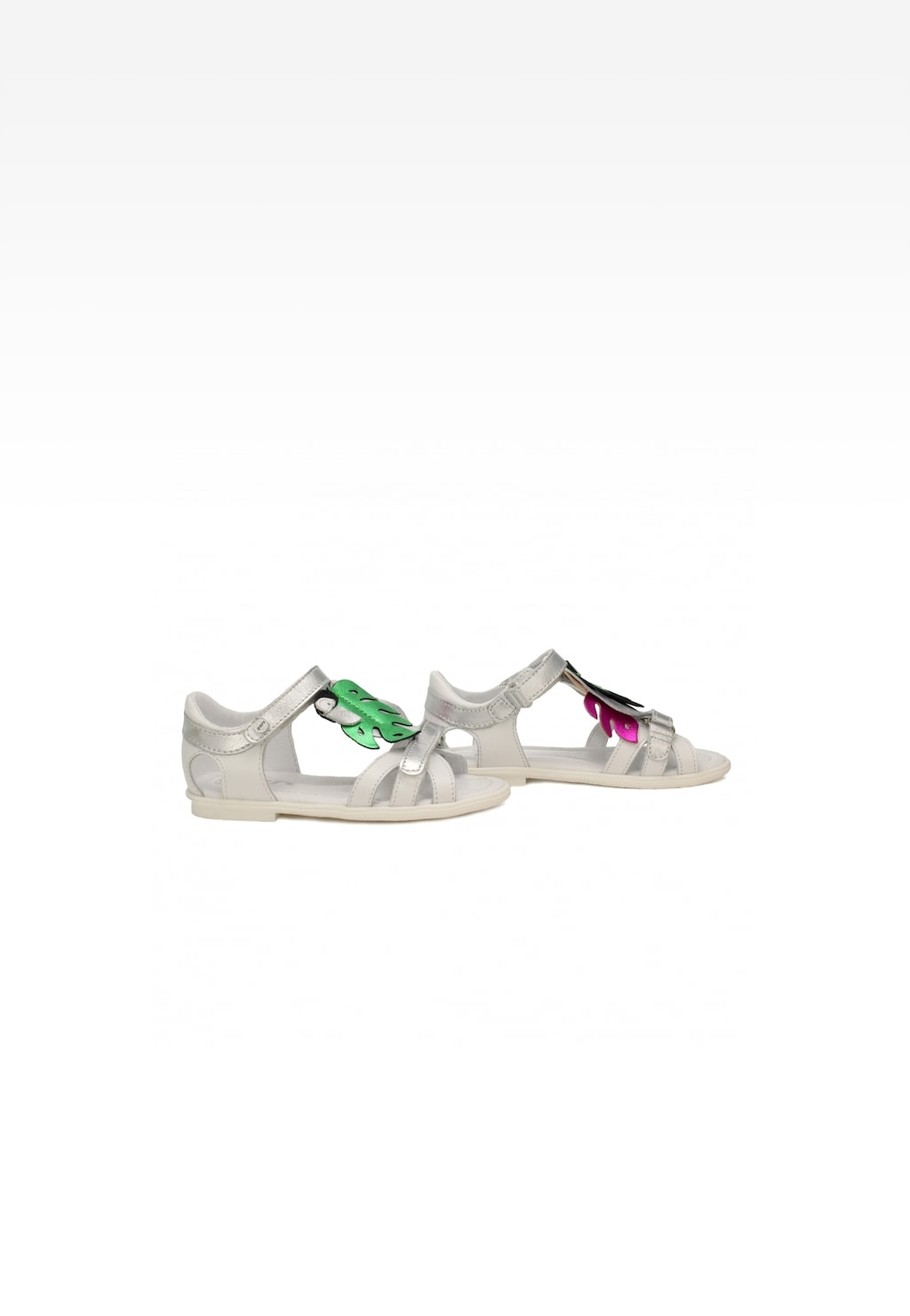 Sandały BARTEK 16182037, dla dziewcząt, biały Widok 4