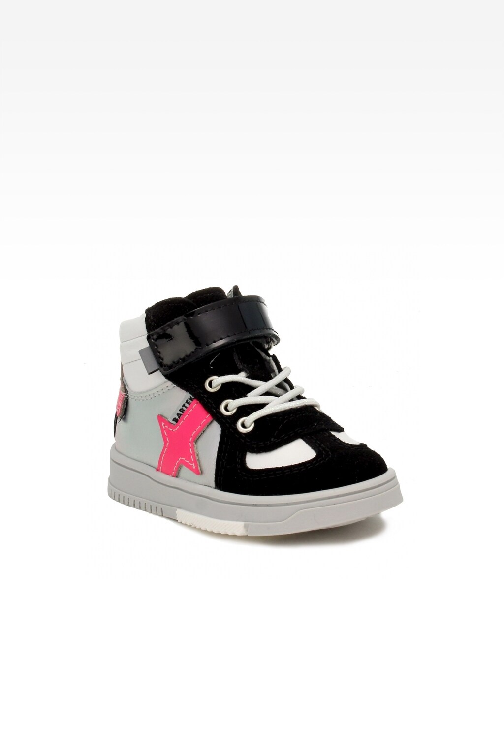 Sneakers BARTEK 11577012, dla dziewcząt, biało-czarny Widok 2