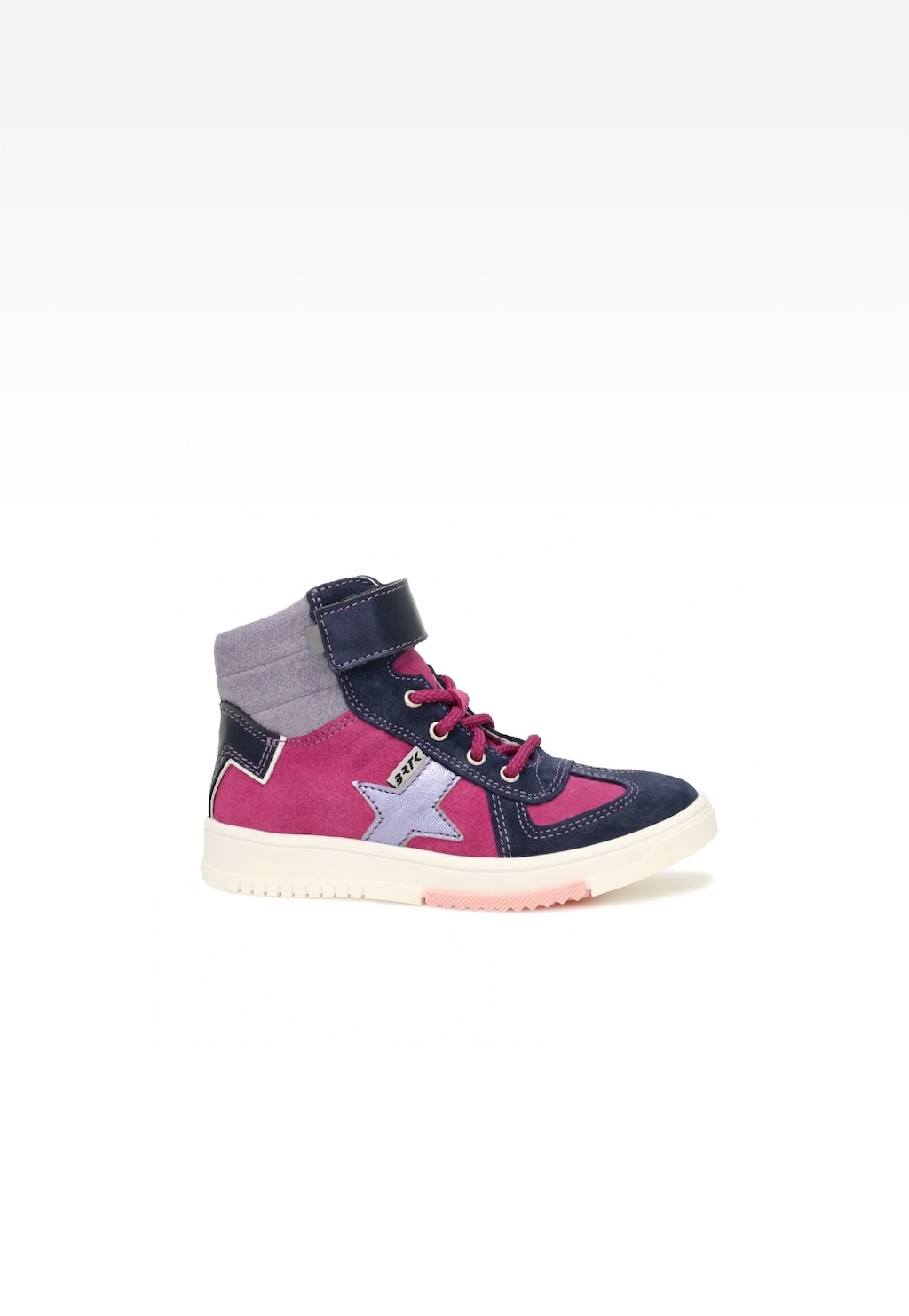 Sneakers BARTEK 14553015, dla dziewcząt, granatowo-różowy Widok 1