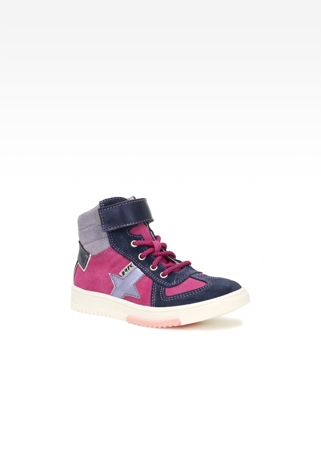 Sneakers BARTEK 14553015, dla dziewcząt, granatowo-różowy Widok 2