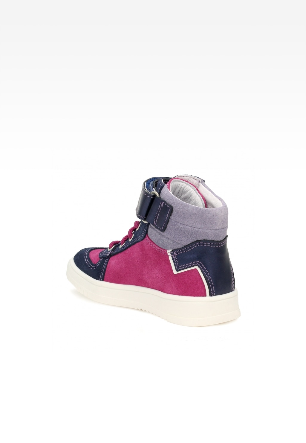 Sneakers BARTEK 14553015, dla dziewcząt, granatowo-różowy Widok 3