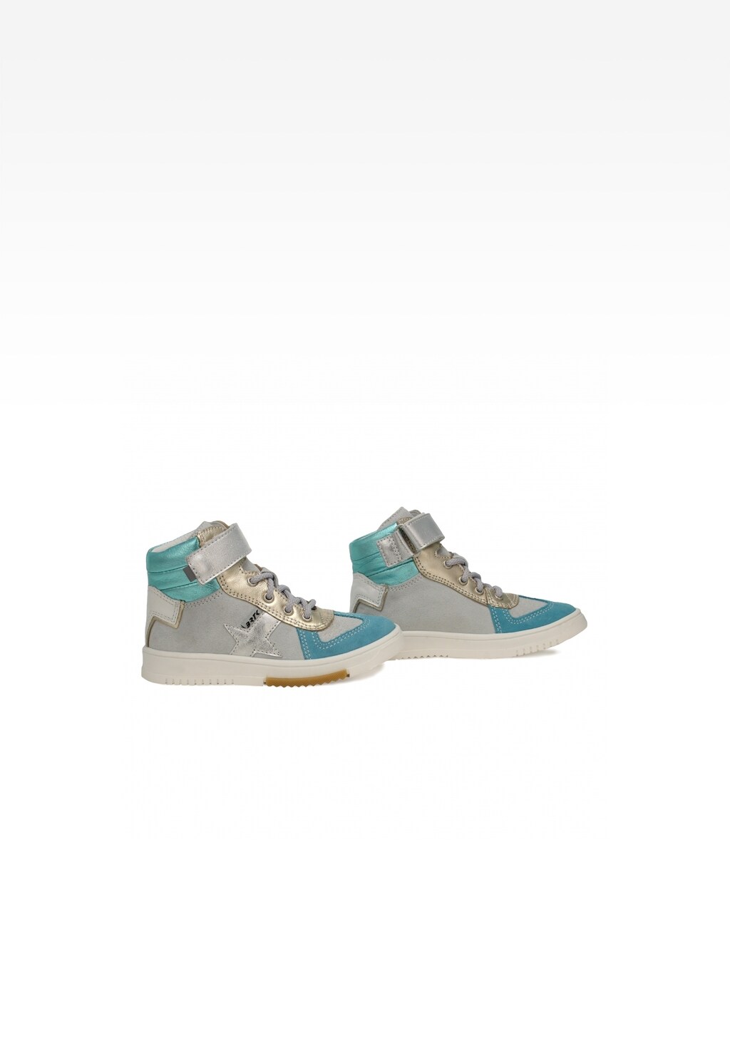 Sneakers BARTEK 14553014, dla dziewcząt, biało-niebieski Widok 4