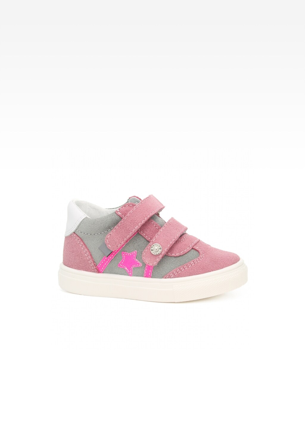 Sneakers BARTEK 11430001, dla dziewcząt, różowo-szary Widok 1