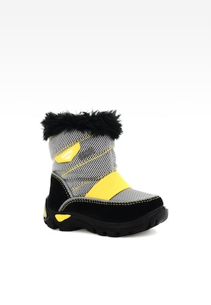 Kozaki BARTEK T-21475/05K, dla dziewcząt, czarno-szary