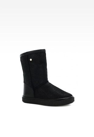 Botki ocieplane BARTEK T-277750/F10 II, dla dziewcząt, czarny