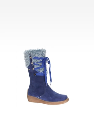 Kozaki ocieplane BARTEK W-74328/0RR, dla dziewcząt, niebieski