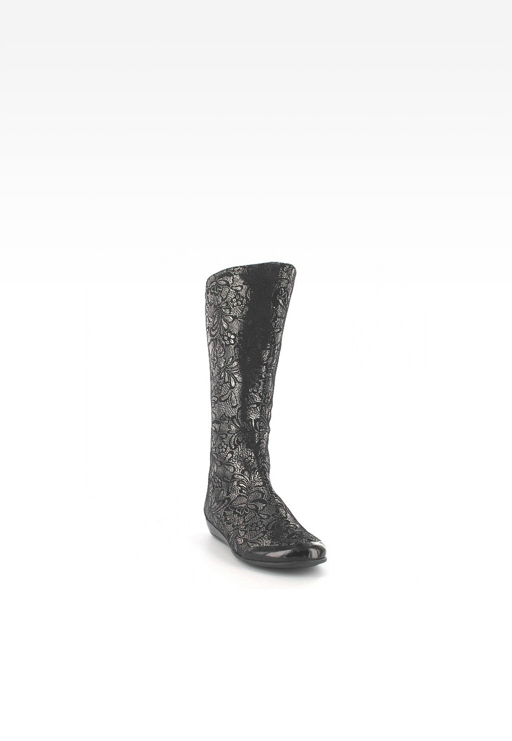 Kozaki BARTEK T-77083/SZ/13G, dla dziewcząt, czarno-srebrny Widok 2