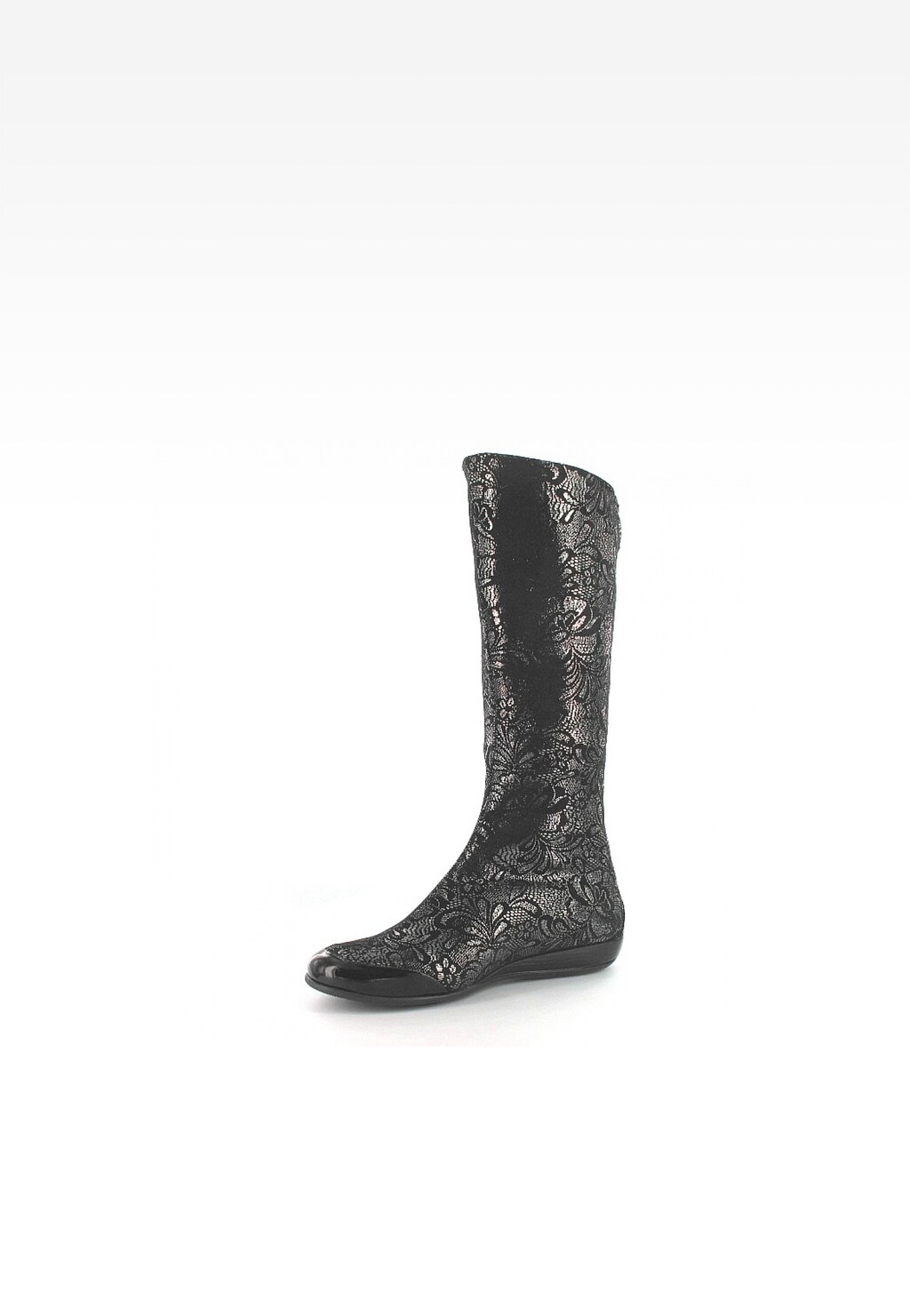 Kozaki BARTEK T-77083/SZ/13G, dla dziewcząt, czarno-srebrny Widok 3