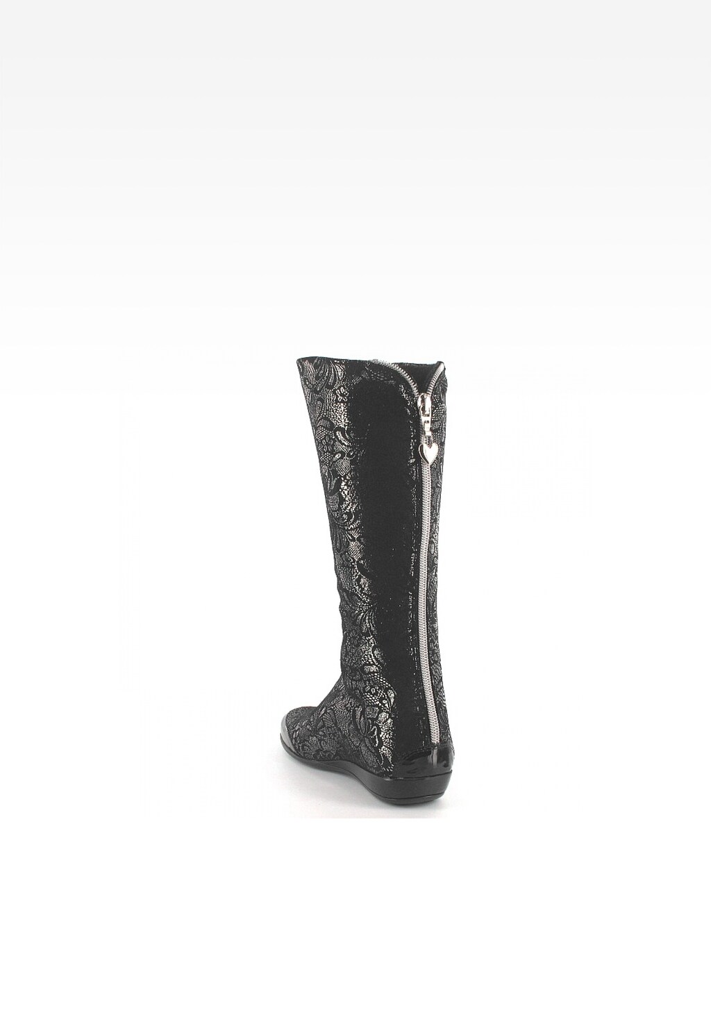 Kozaki BARTEK T-77083/SZ/13G, dla dziewcząt, czarno-srebrny Widok 4