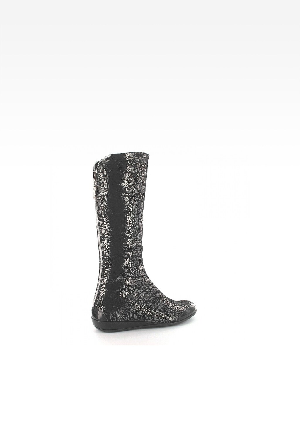 Kozaki BARTEK T-77083/SZ/13G, dla dziewcząt, czarno-srebrny Widok 5