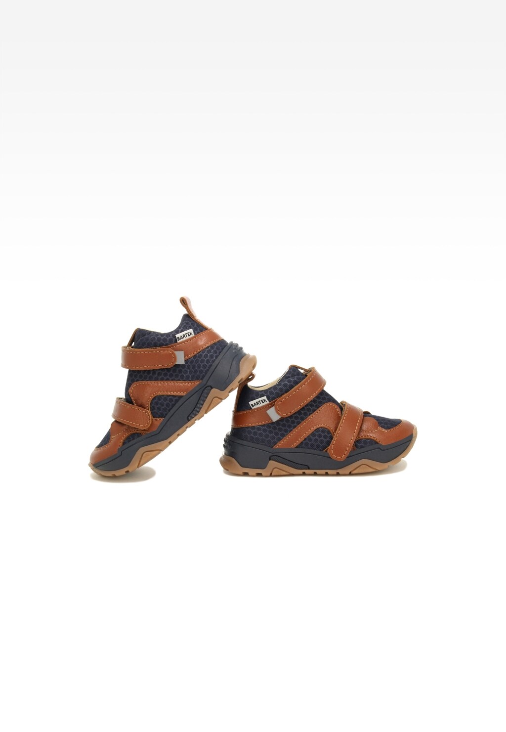 Sneakers BARTEK 11711005, dla chłopców, granatowo-brązowy Widok 6