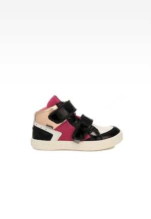 Sneakers BARTEK 27414-023, dla dziewcząt, biało-czarny