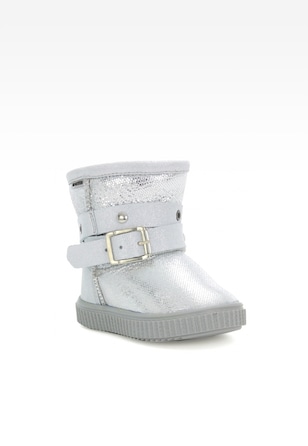 Kozaki ocieplane BARTEK W-610670/GAS, dla dziewcząt, srebrno-szary