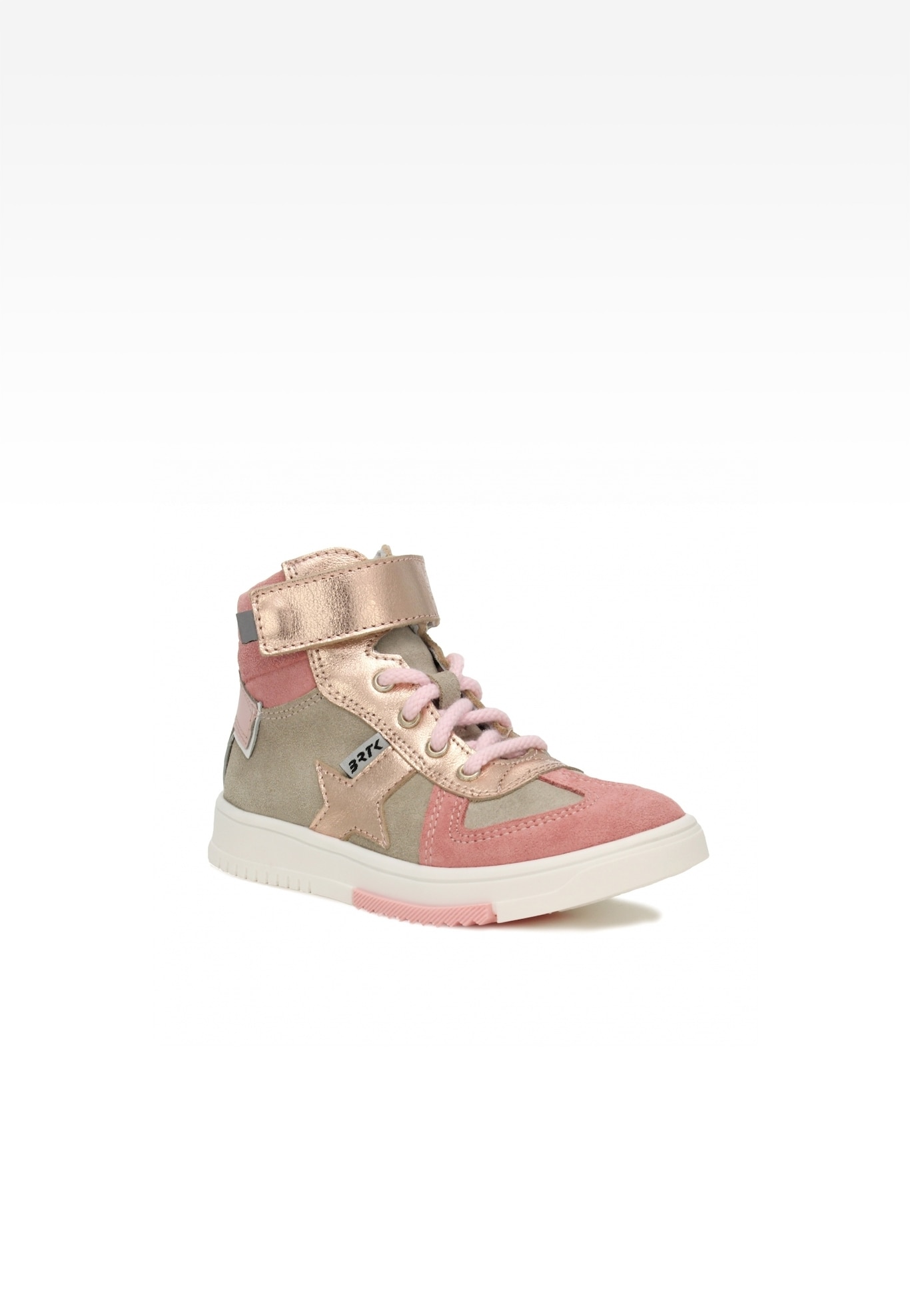 Sneakers BARTEK 14553013 II, dla dziewcząt, beżowo-różowy