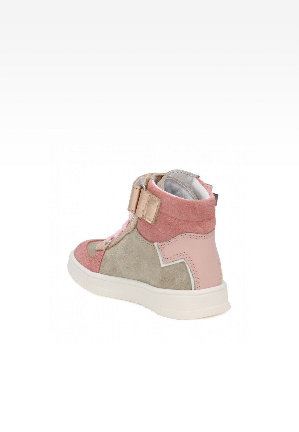 Sneakers BARTEK 14553013 II, dla dziewcząt, beżowo-różowy Widok 3