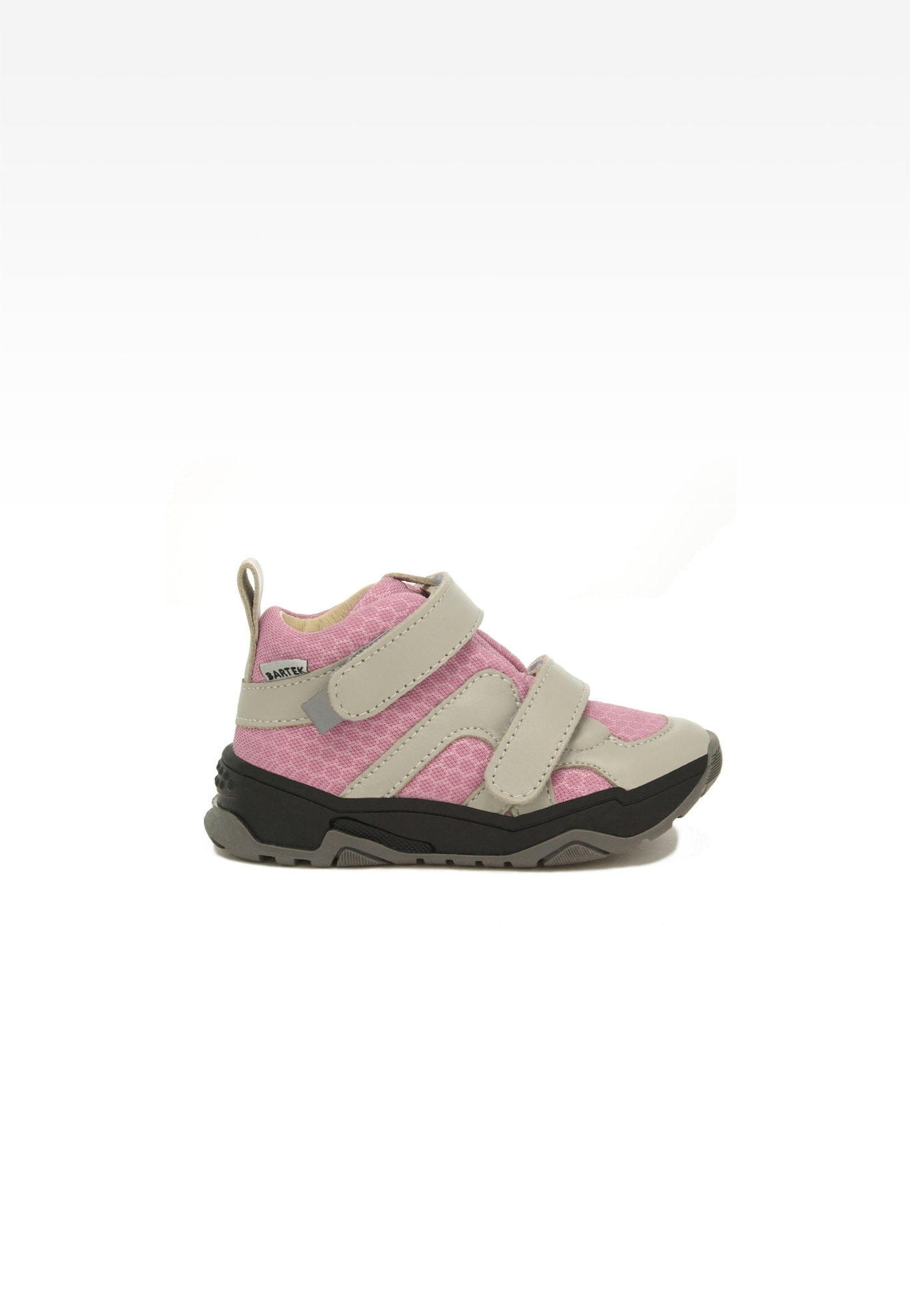 Sneakers BARTEK 11711002, dla dziewcząt, różowo-beżowy