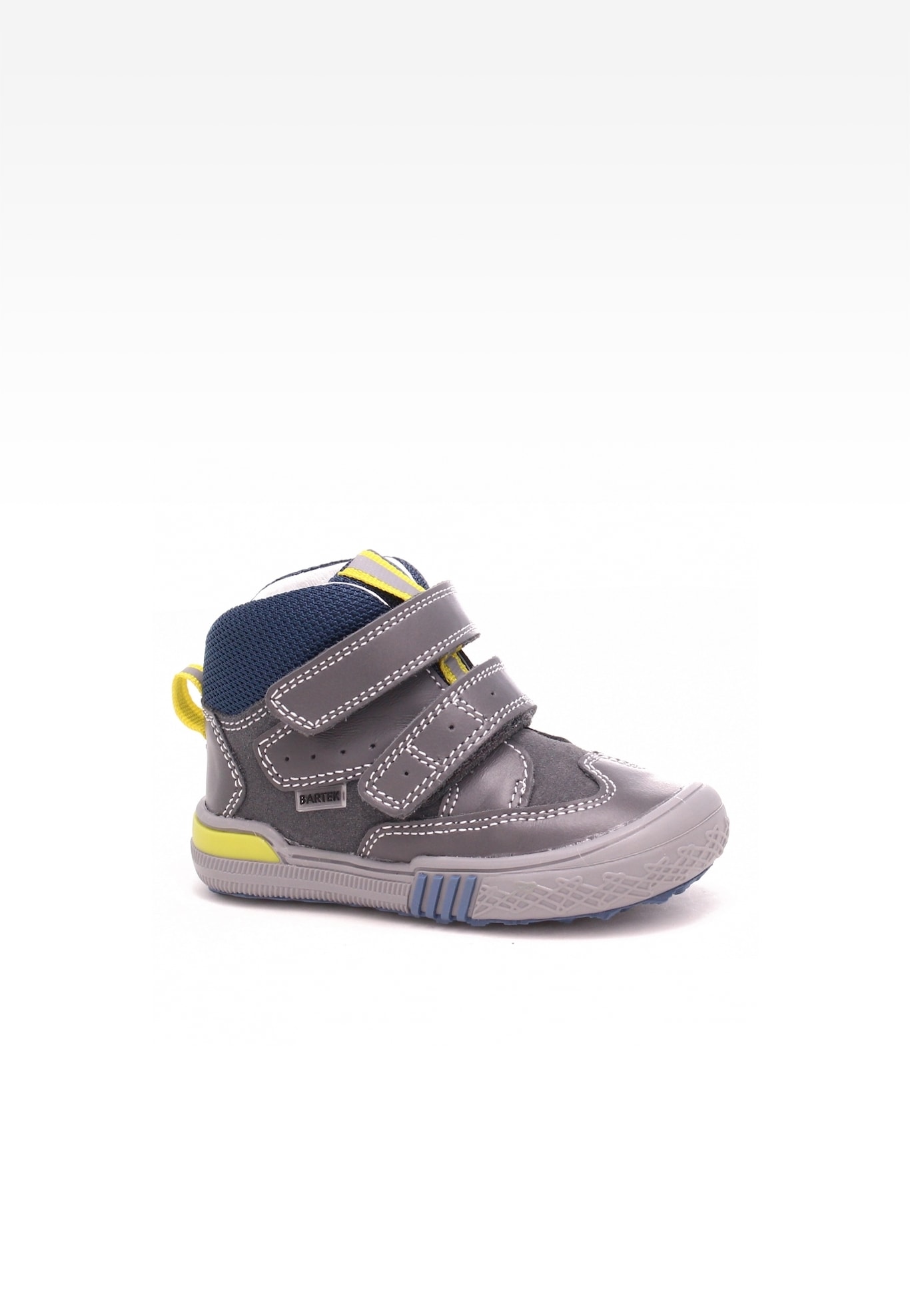 Sneakers BARTEK 21704-015, dla chłopców, szaro-żółty