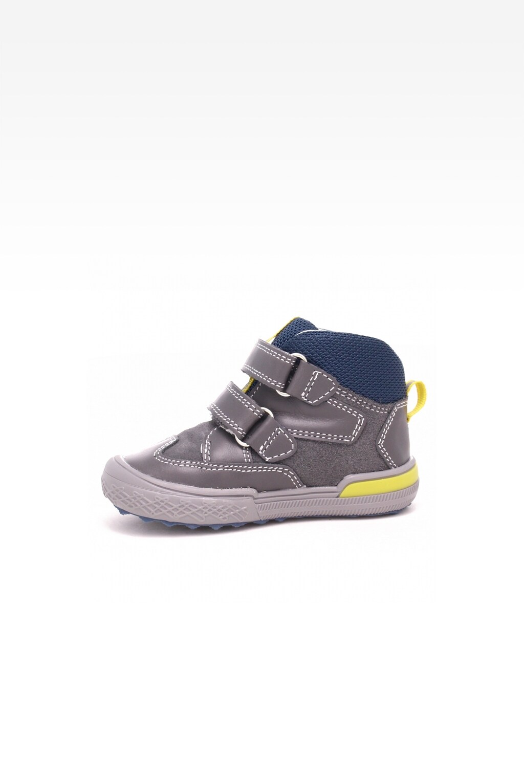 Sneakers BARTEK 21704-015, dla chłopców, szaro-żółty Widok 4