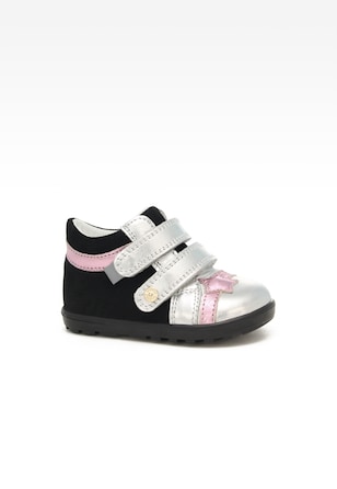 Trzewiki BARTEK 011733-016 II, dla dziewcząt, srebrno-czarny