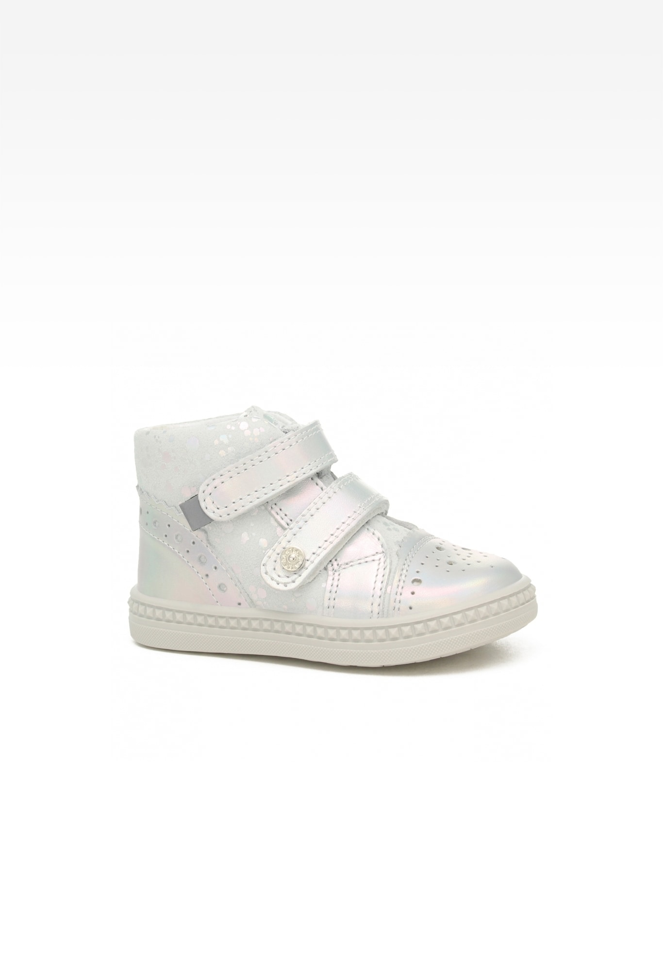 Sneakers BARTEK 091764-025 II, dla dziewcząt, biało-srebrny