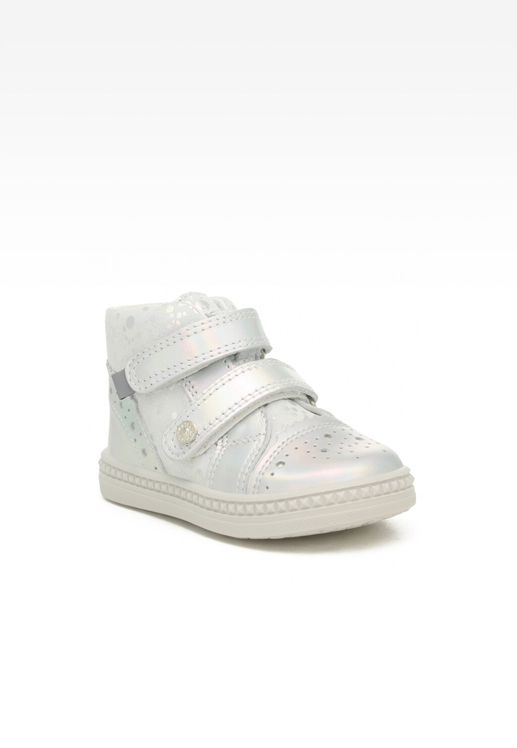 Sneakers BARTEK 091764-025 II, dla dziewcząt, biało-srebrny Widok 2