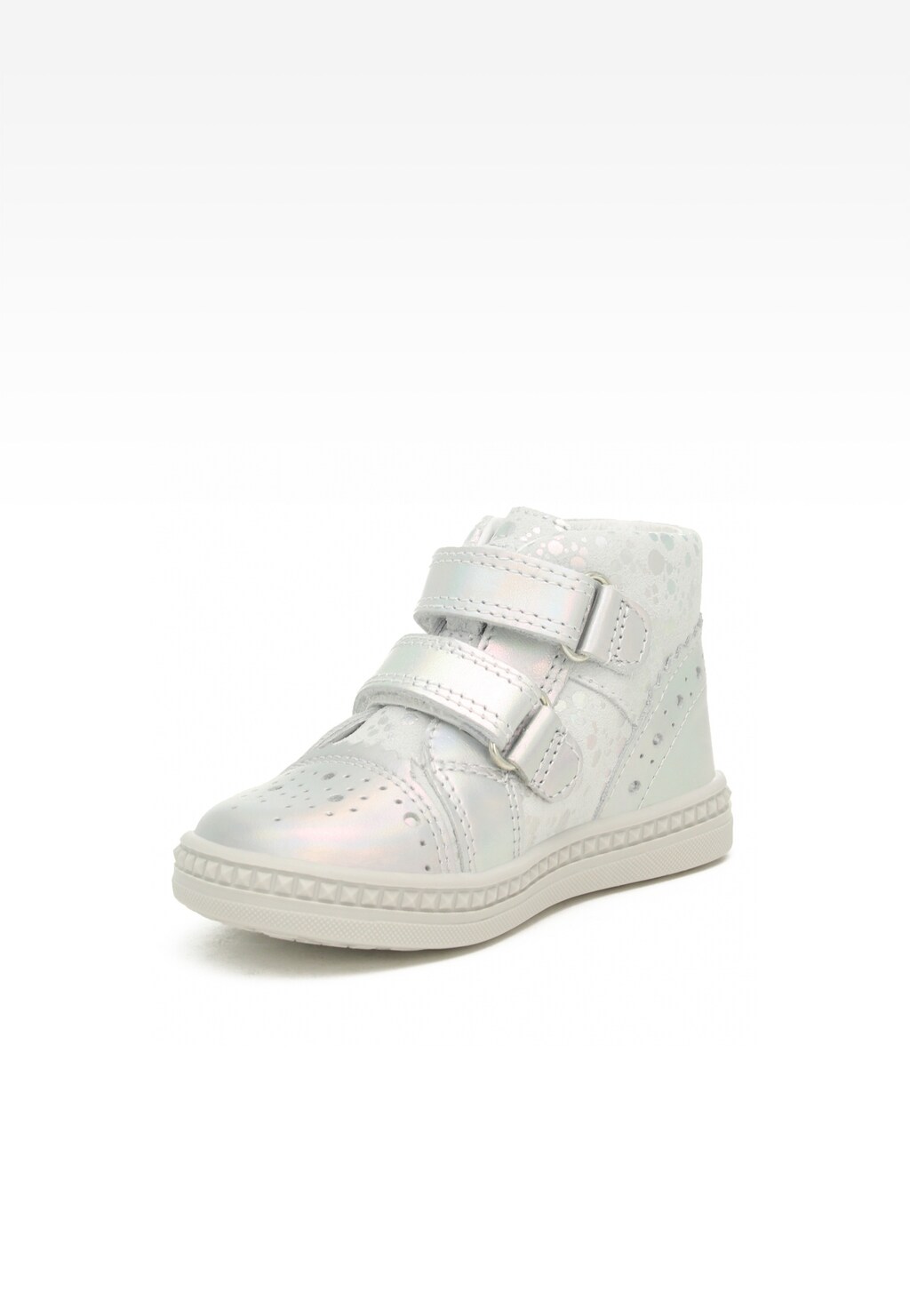 Sneakers BARTEK 091764-025 II, dla dziewcząt, biało-srebrny Widok 3