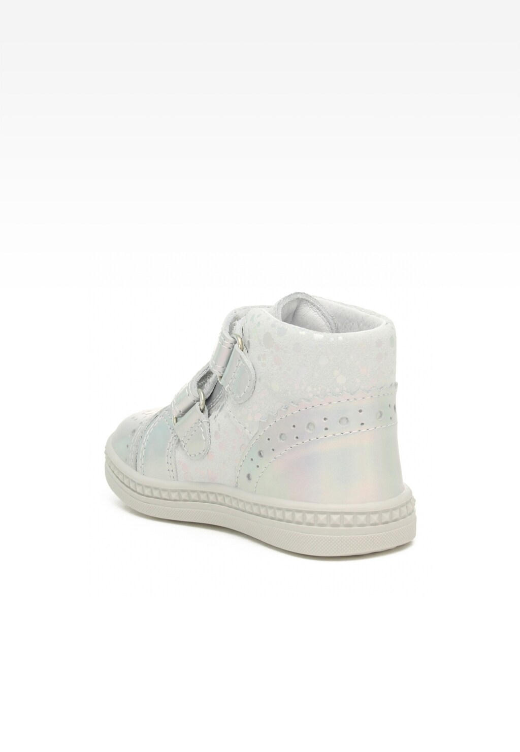 Sneakers BARTEK 091764-025 II, dla dziewcząt, biało-srebrny Widok 4