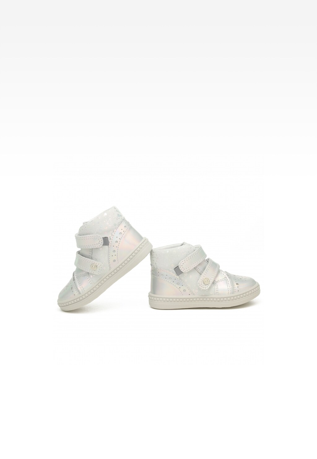 Sneakers BARTEK 091764-025 II, dla dziewcząt, biało-srebrny Widok 7