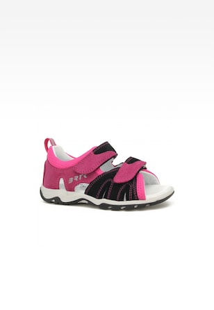 Sandały BARTEK 019187-009 II, dla dziewcząt, różowo-czarny