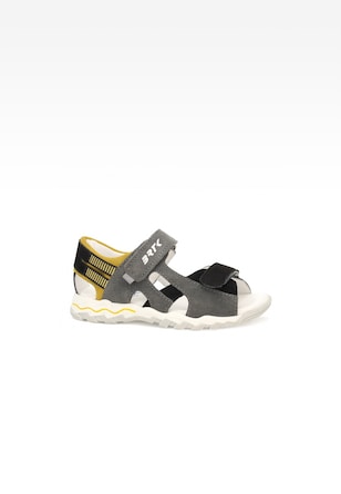 Sandały BARTEK 0190480-01 II, dla chłopców, szaro-czarny
