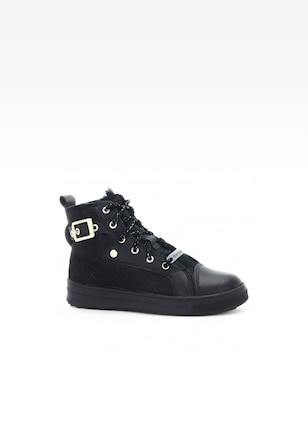 Trzewiki ocieplane BARTEK W-742840/F10, dla dziewcząt, czarny