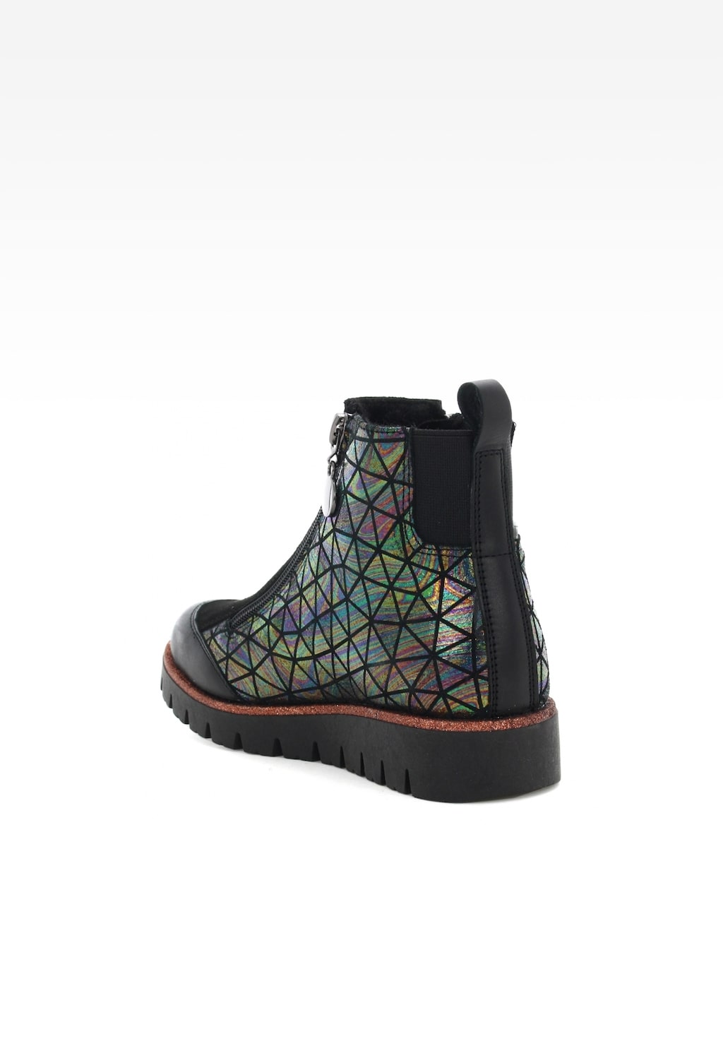 Botki BARTEK W-44443/SZ/1RM II, dla dziewcząt, czarny multi Widok 5