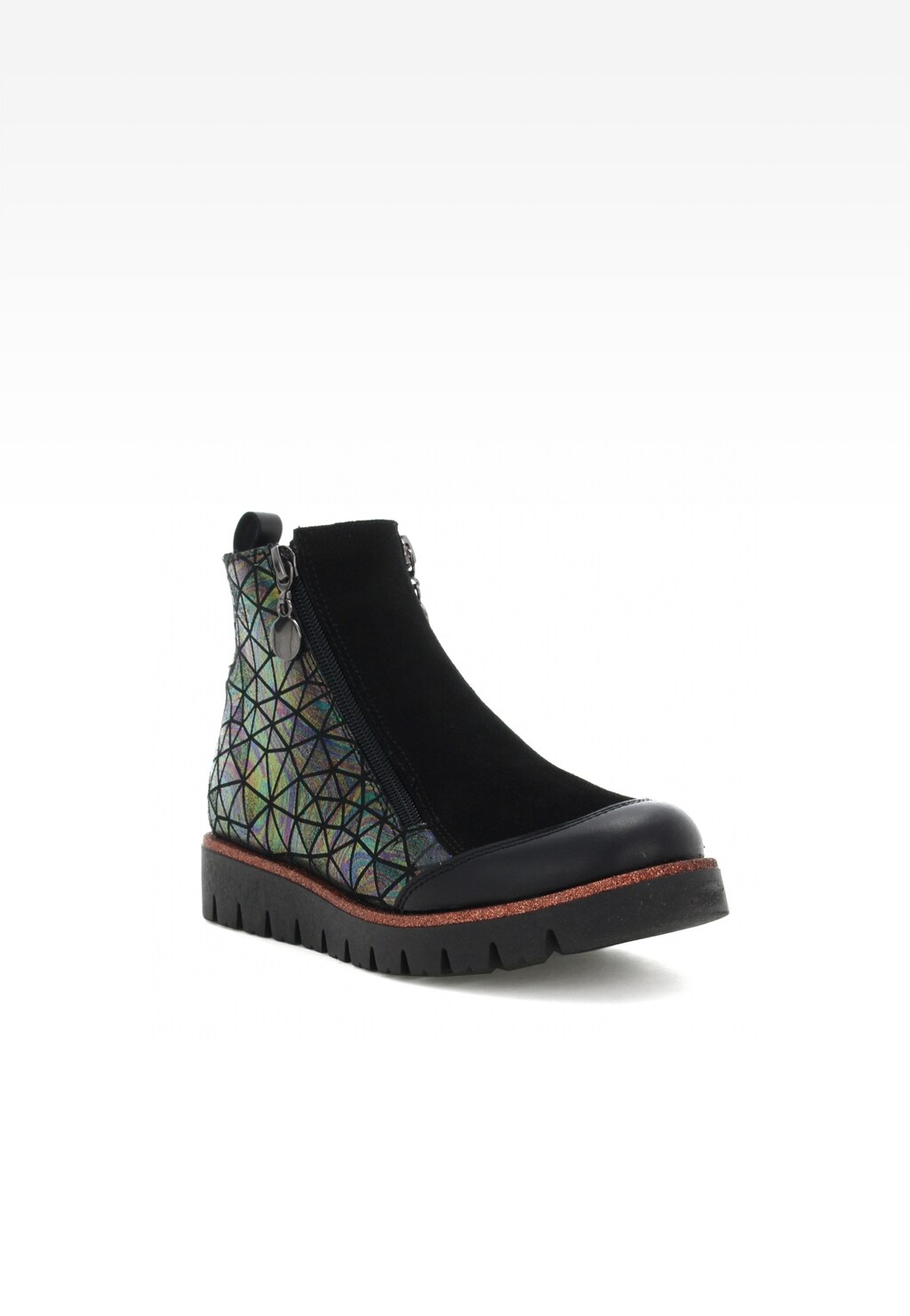 Botki BARTEK W-47443/SZ/1RM, dla dziewcząt, czarny multi Widok 2