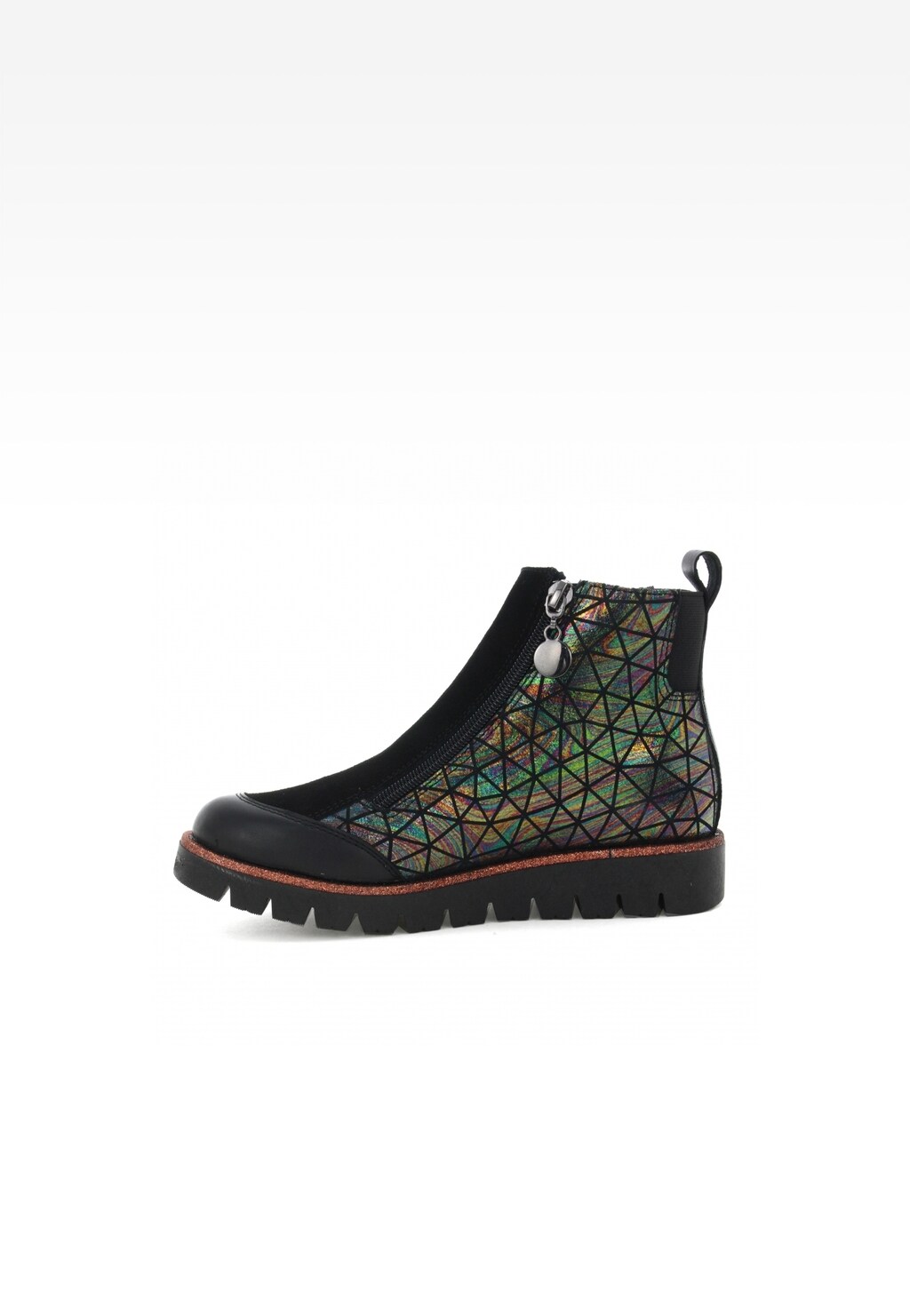Botki BARTEK W-47443/SZ/1RM, dla dziewcząt, czarny multi Widok 4