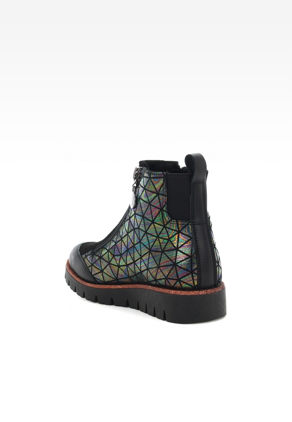 Botki BARTEK W-47443/SZ/1RM, dla dziewcząt, czarny multi Widok 5