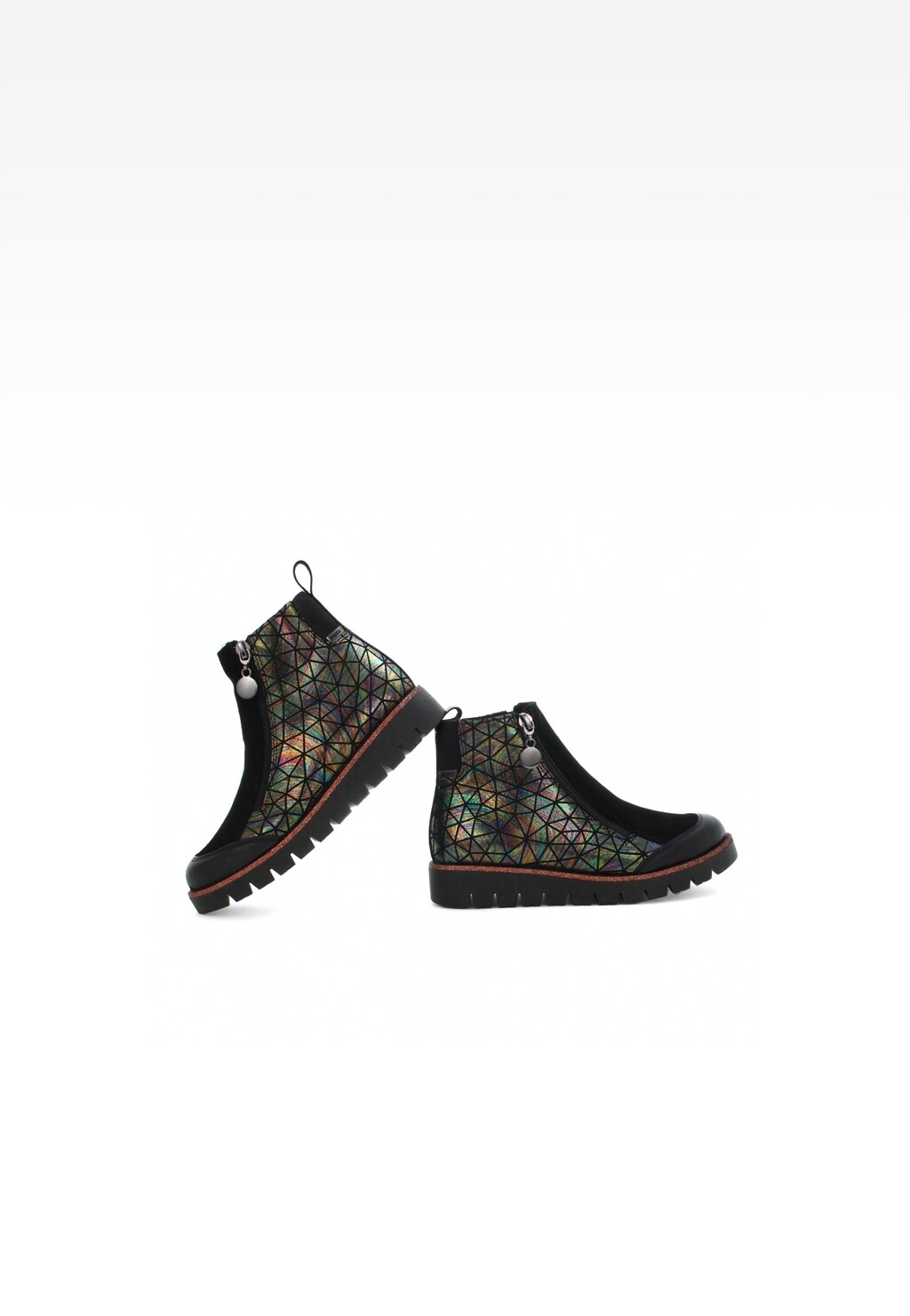 Botki BARTEK W-47443/SZ/1RM, dla dziewcząt, czarny multi Widok 6
