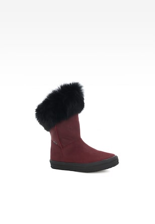 Botki ocieplane BARTEK W-47399W/BOA, dla dziewcząt, bordowy