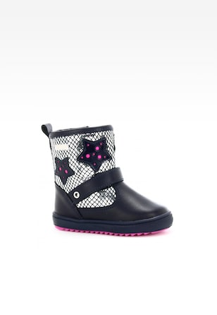 Kozaki ocieplane BARTEK W-091766-9/M58 II, dla dziewcząt, granatowo-srebrny