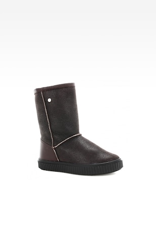 Botki ocieplane BARTEK T-277750/BA2, dla dziewcząt, brązowy