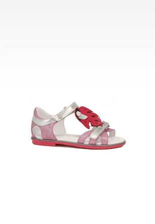 Sandały BARTEK 16182039 II, dla dziewcząt, różowo-srebrny