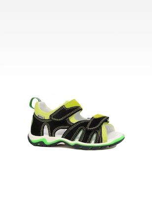 Sandały BARTEK 019187-018 II, dla chłopców, czarno-zielony