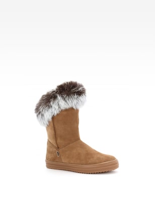 Botki ocieplane BARTEK W-27399/19T, dla dziewcząt, brązowy